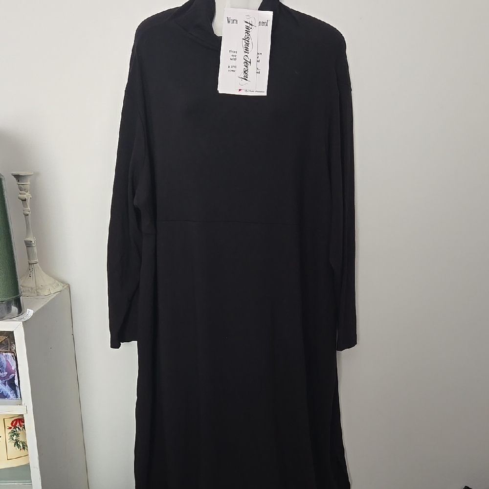 NWT 3XP Women in Control Jersey Renee Greenstein Knit Tummy Control  Black Dress